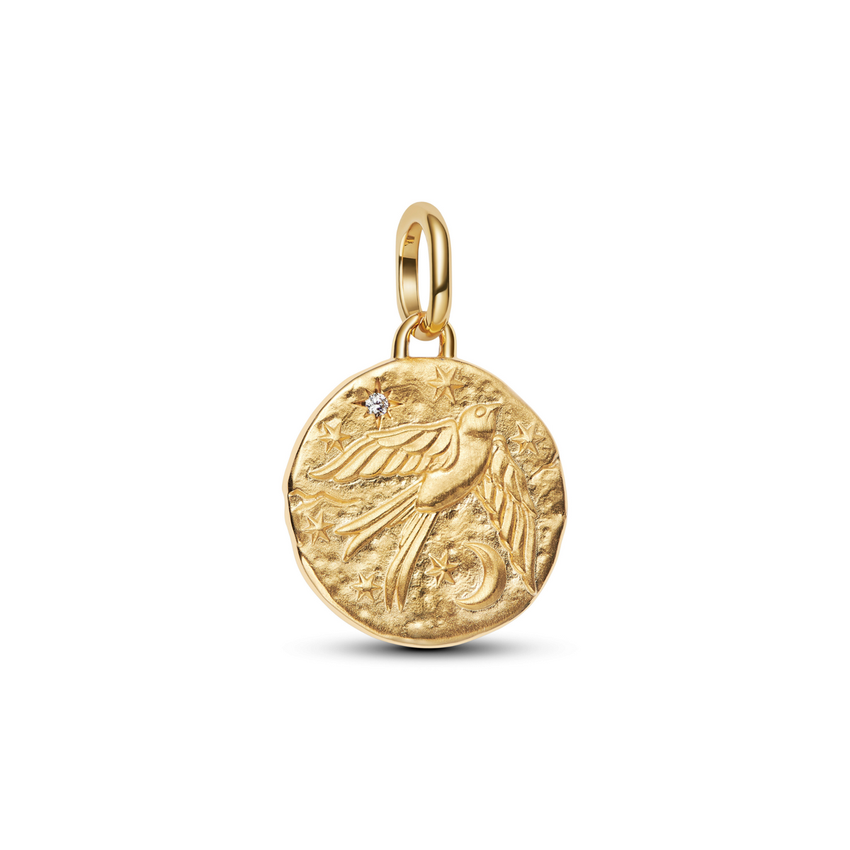 ME Charm Medallion Schwalbe vergoldet
