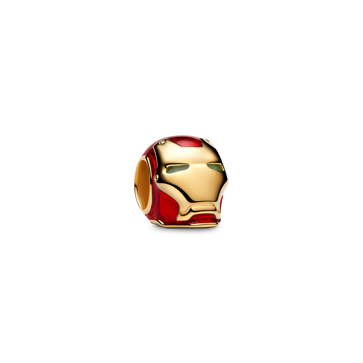MARVEL Charm Iron Man Helm goldfarben rot