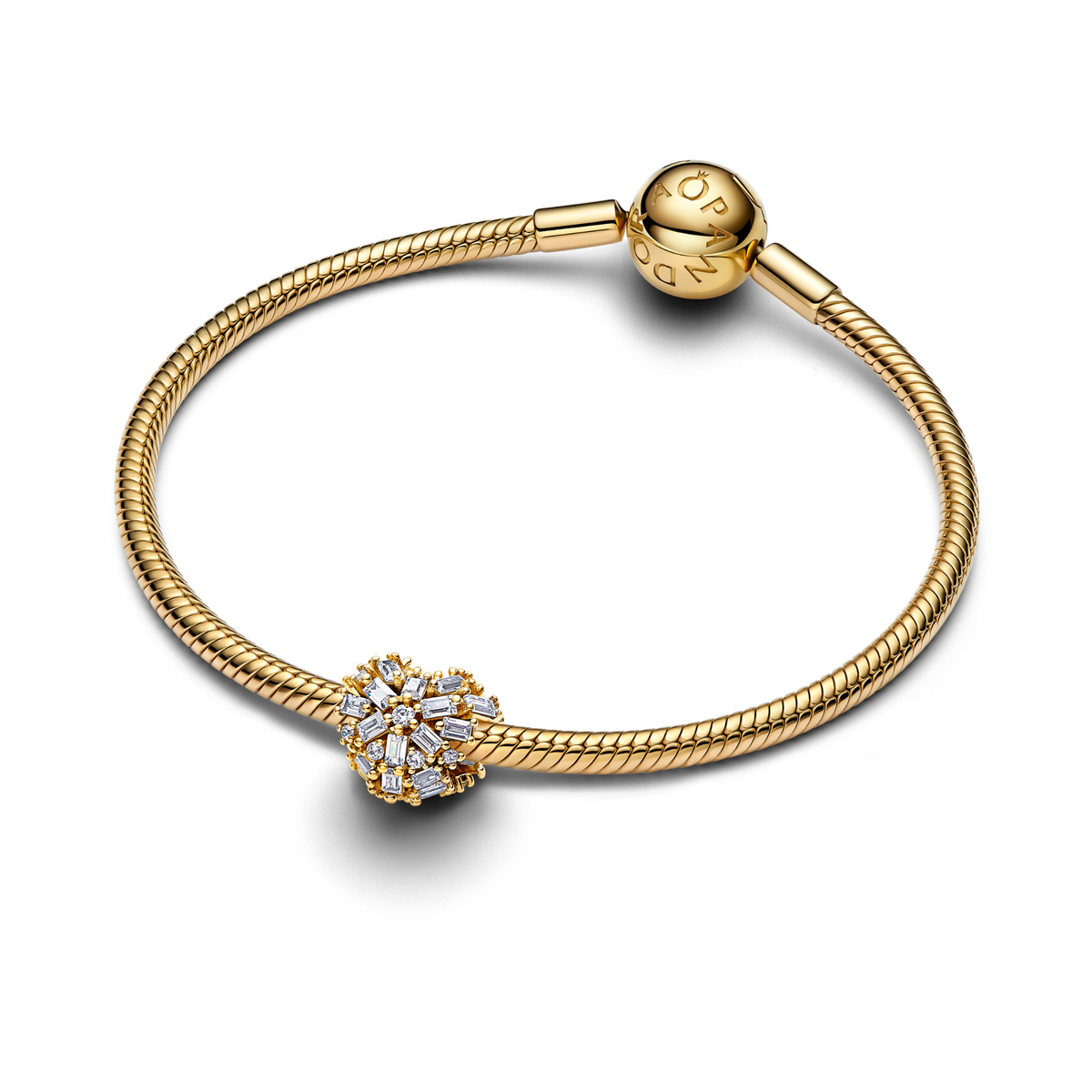 MOMENTS Charm Herz goldfarben Zirkonia