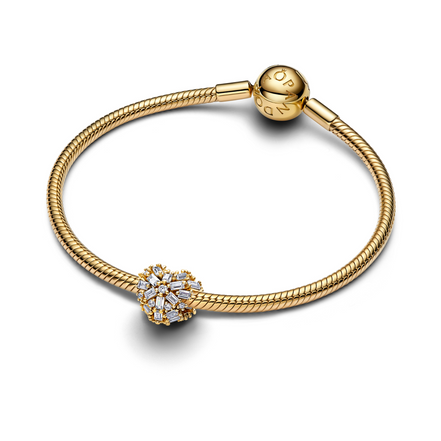MOMENTS Charm Herz goldfarben Zirkonia