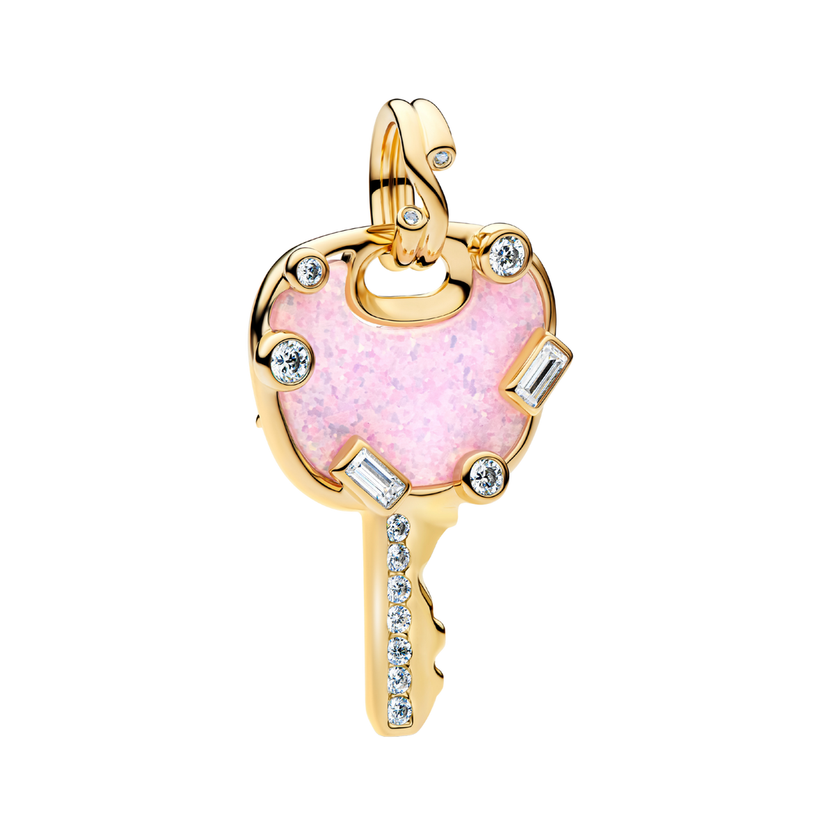Charm-Anhänger pinker Liebesschlüssel