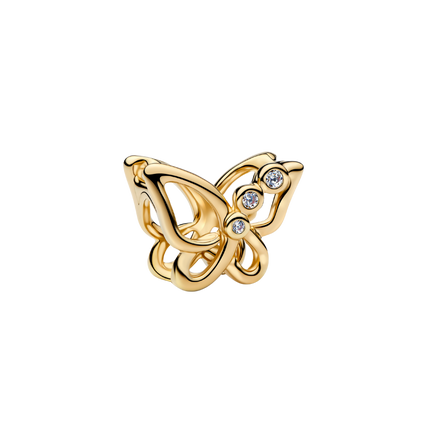 MOMENTS Charm Schmetterling goldfarben