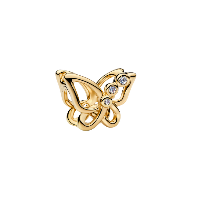 MOMENTS Charm Schmetterling goldfarben