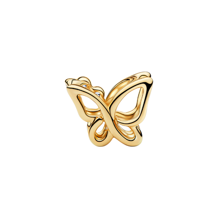 MOMENTS Charm Schmetterling goldfarben