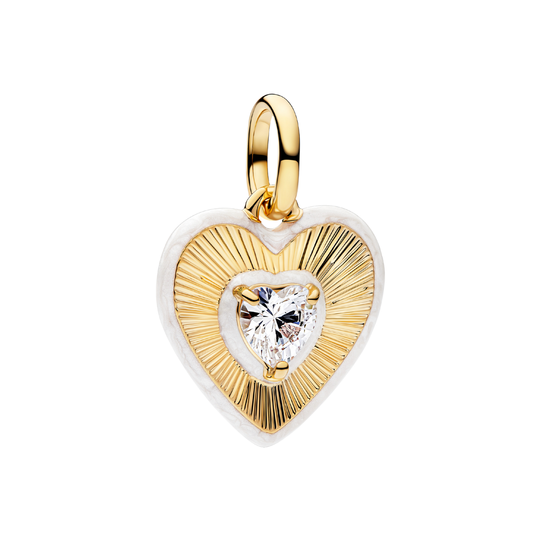 ME Charm strahlendes Herz goldfarben