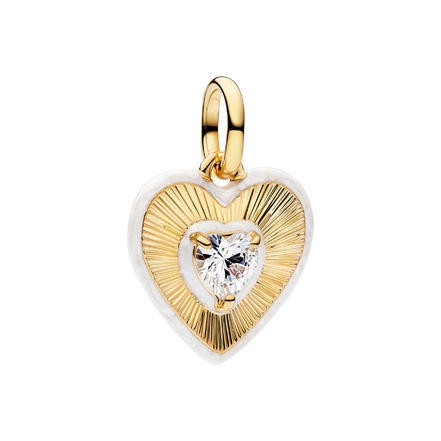 ME Charm strahlendes Herz goldfarben