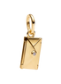 Charm-Anhänger Liebesbrief goldfarben
