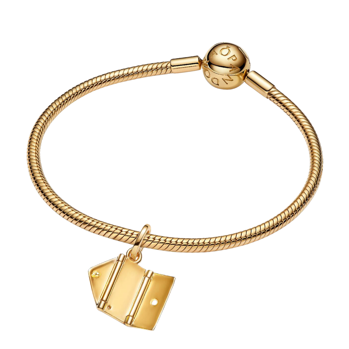 Charm-Anhänger Liebesbrief goldfarben