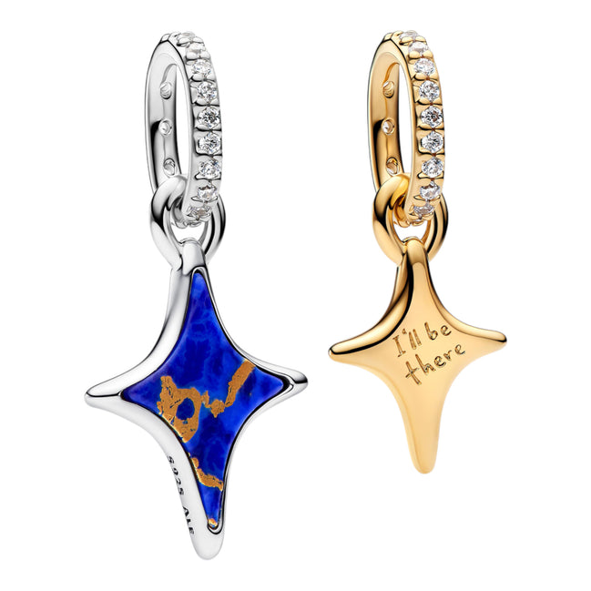 Teilbare Charm-Anhänger in Sternform