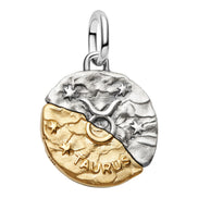Medaillon Sternzeichen Stier Bicolor mit Zirkonia