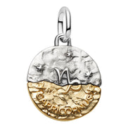 Medaillon Sternzeichen Steinbock Bicolor mit Zirkonia
