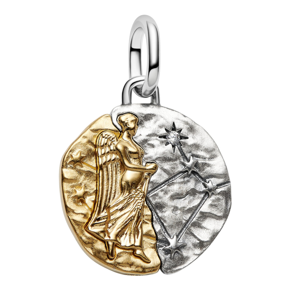 Medaillon Sternzeichen Jungfrau Bicolor mit Zirkonia