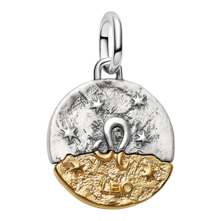 Medaillon Sternzeichen Löwe Bicolor mit Zirkonia