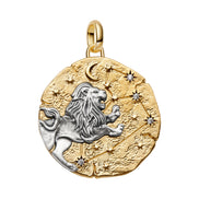 Medaillon Sternzeichen Löwe Bicolor mit Zirkonia
