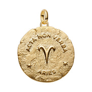 Medaillon Sternzeichen Widder Bicolor mit Zirkonia