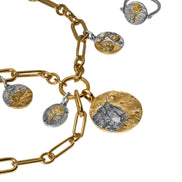 Medaillon Sternzeichen Zwillinge Bicolor mit Zirkonia