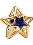 Goldener Stern-Charm mit blauem Detail