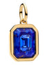Blaues Sechseck Charm