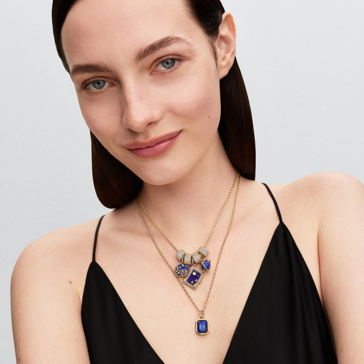 Sternenbild Charm-Anhänger mit Zirkonia