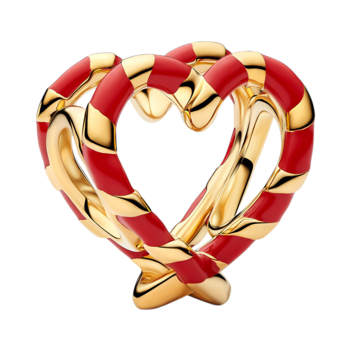 Herzförmiger Zuckerstangen-Charm