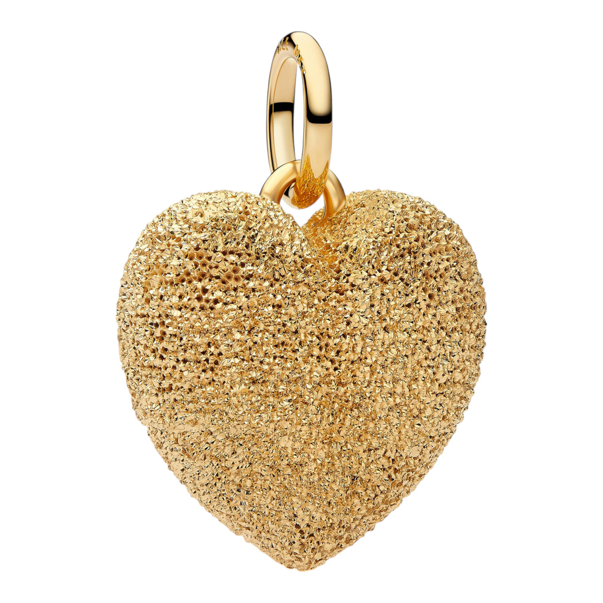 Goldfarbener Herz Charm-Anhänger