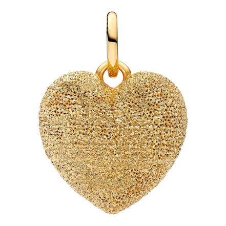 Goldfarbener Herz Charm-Anhänger