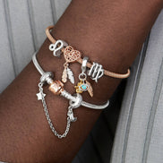 SHINE Charm Anhänger Hamsa, Auge & Feder
