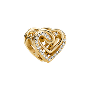 MOMENTS Charm Herzen verschlungen funkelnd