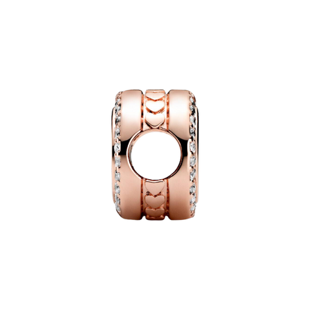 MOMENTS Charm Funkelnder Knopf Gravierbar