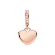 MOMENTS Charm Herz Zirkonia Gravierbar