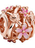 ROSE Charm Durchbrochenes Gänseblümchen rosé-vergoldet