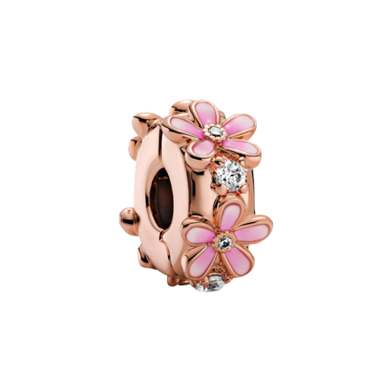 MOMENTS Charm Clip Gänseblümchen Rosa