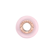 MOMENTS Charm Murano-Glas Rosa Matt