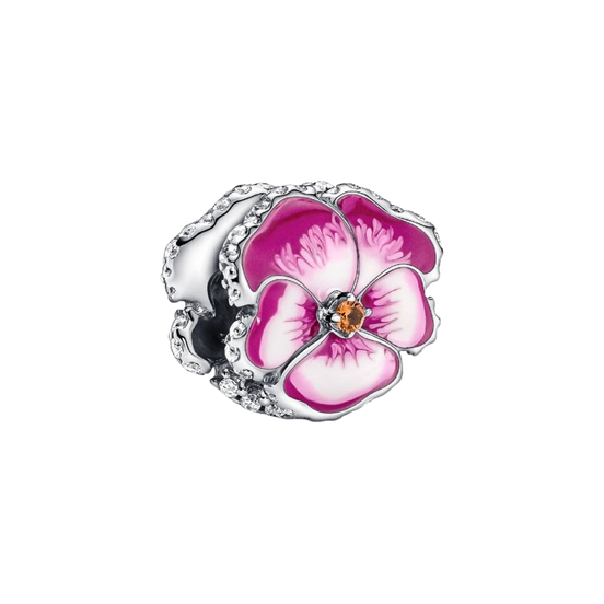 MOMENTS Charm Stiefmütterchen rosa