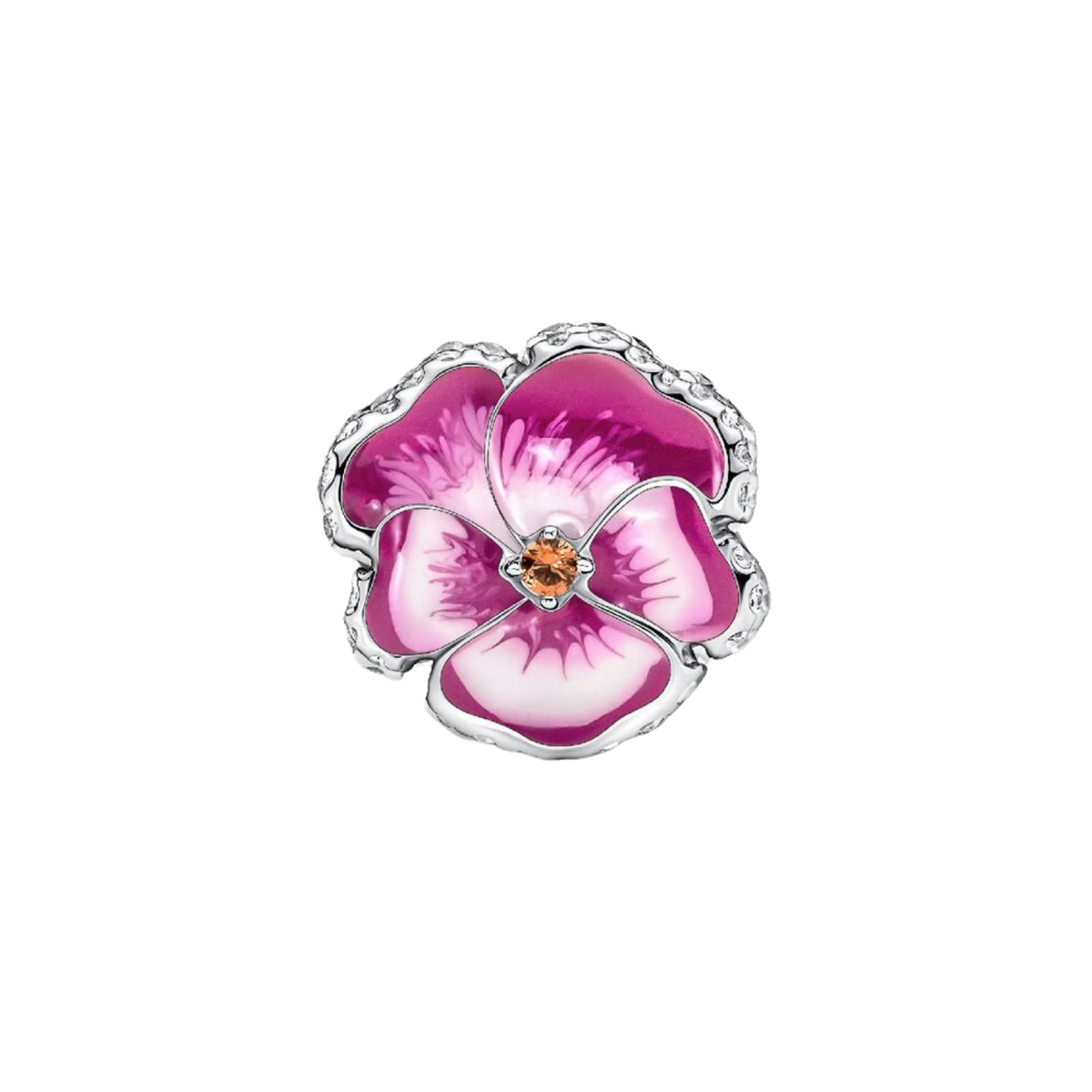 MOMENTS Charm Stiefmütterchen rosa