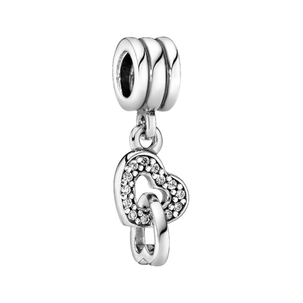 MOMENTS Charm verschlungene Herzen