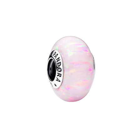MOMENTS Charm Opal Rosa Schillernd