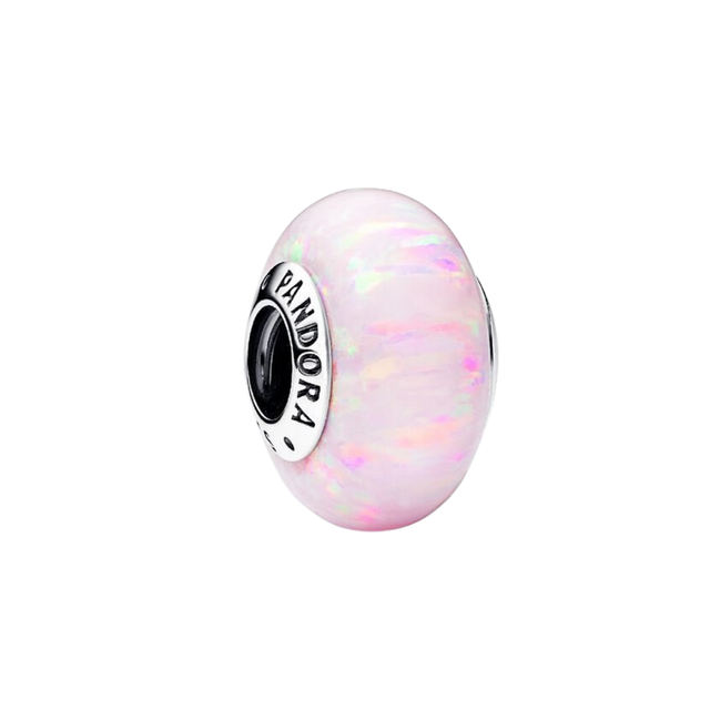MOMENTS Charm Opal Rosa Schillernd