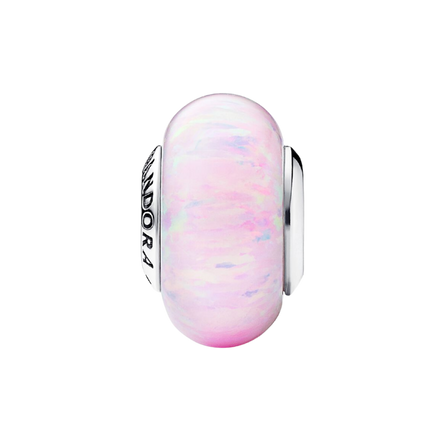 MOMENTS Charm Opal Rosa Schillernd