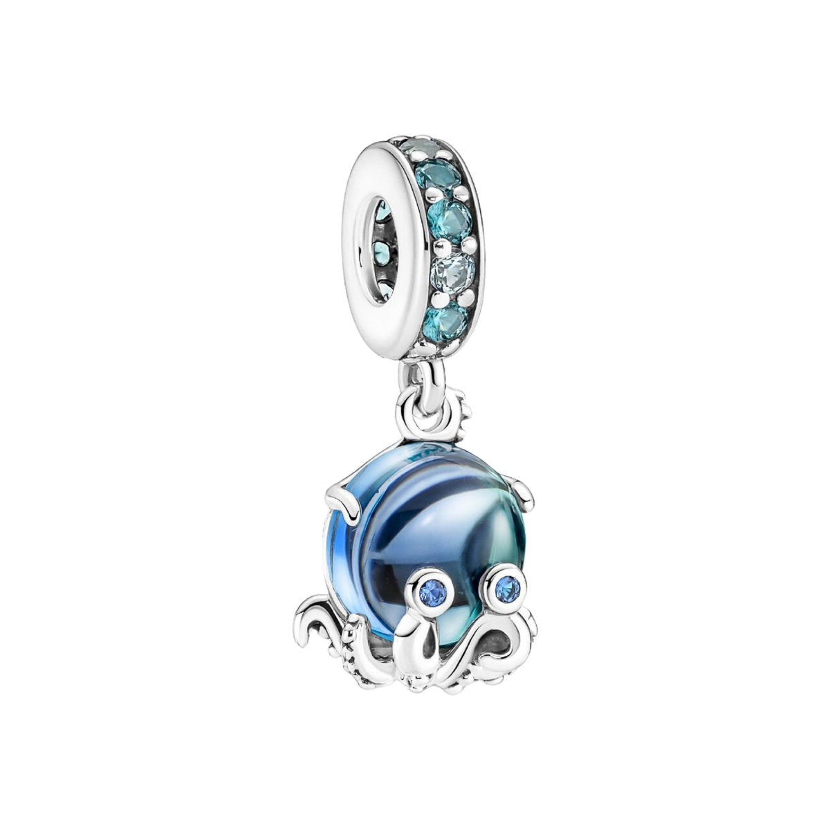 MOMENTS Charm Oktopus Murano-Glas
