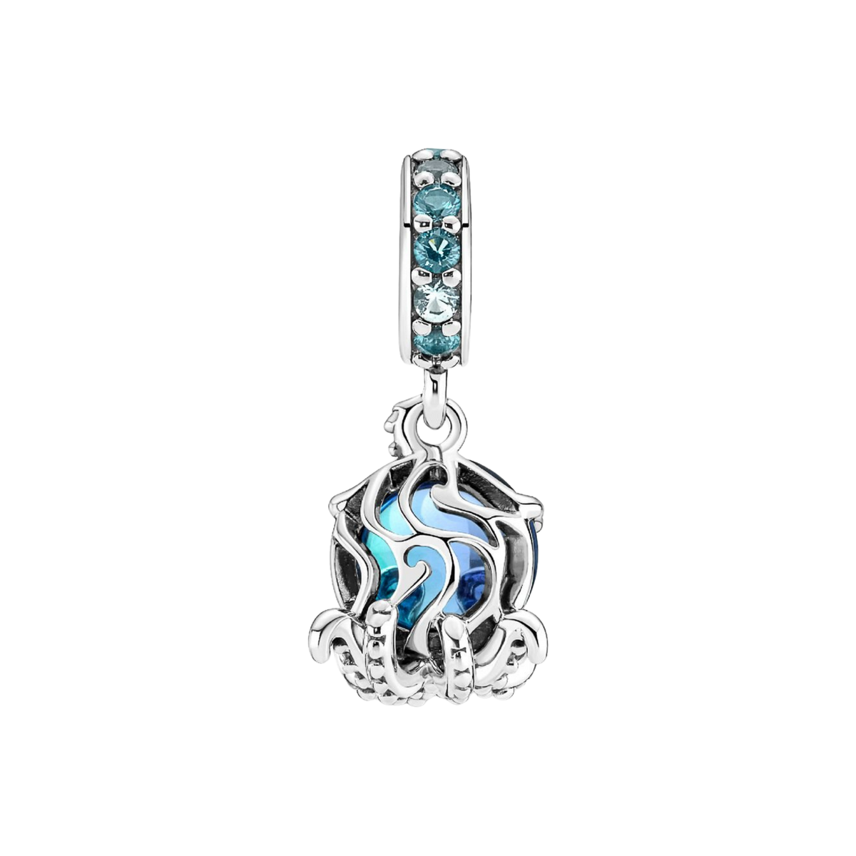 MOMENTS Charm Oktopus Murano-Glas