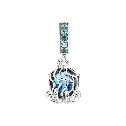 MOMENTS Charm Oktopus Murano-Glas