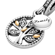 MOMENTS Charm Familien Stammbaum Vergoldet