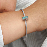 MOMENTS Charm Clip Zirkonia Pavé Petrol