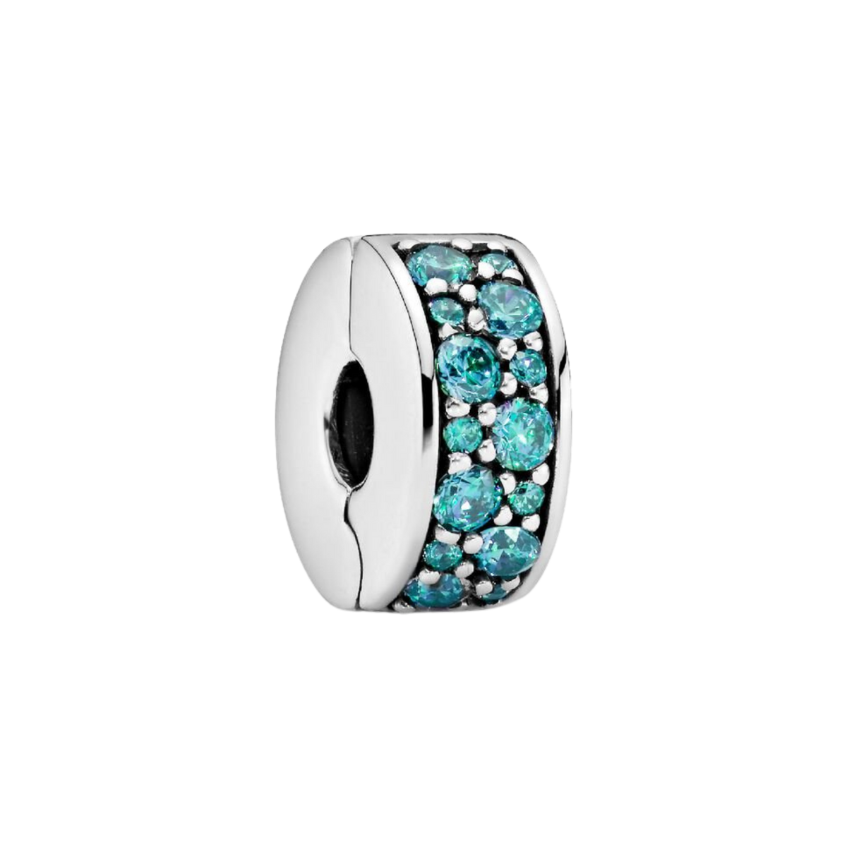 MOMENTS Charm Clip Zirkonia Pavé Petrol