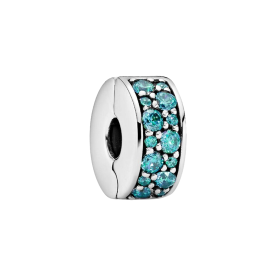 MOMENTS Charm Clip Zirkonia Pavé Petrol
