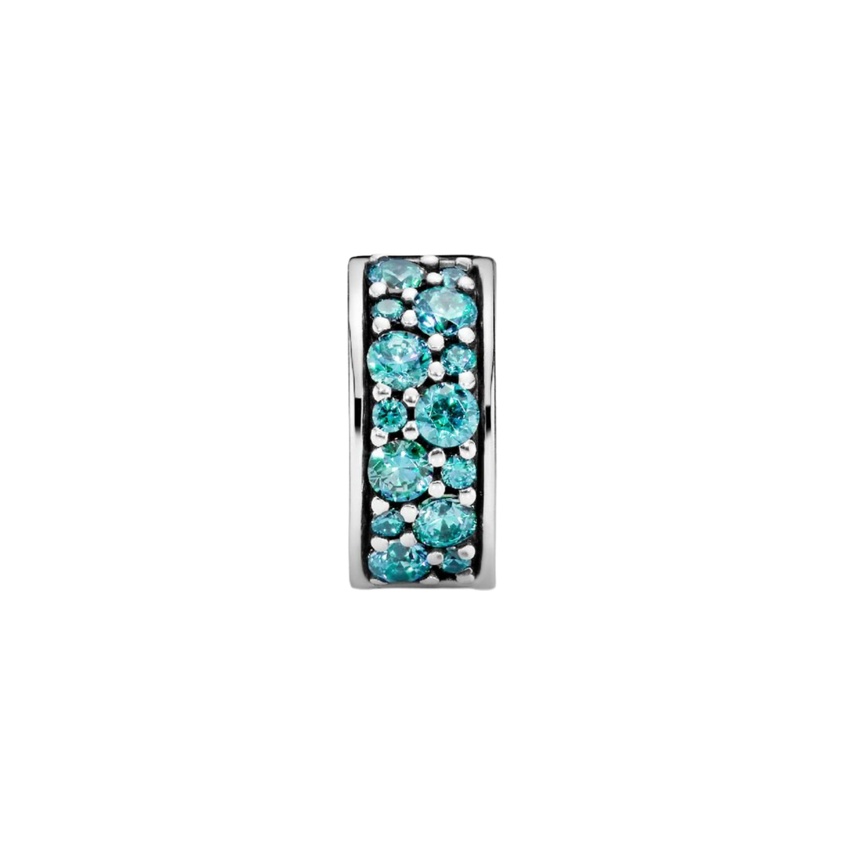 MOMENTS Charm Clip Zirkonia Pavé Petrol