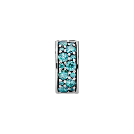 MOMENTS Charm Clip Zirkonia Pavé Petrol