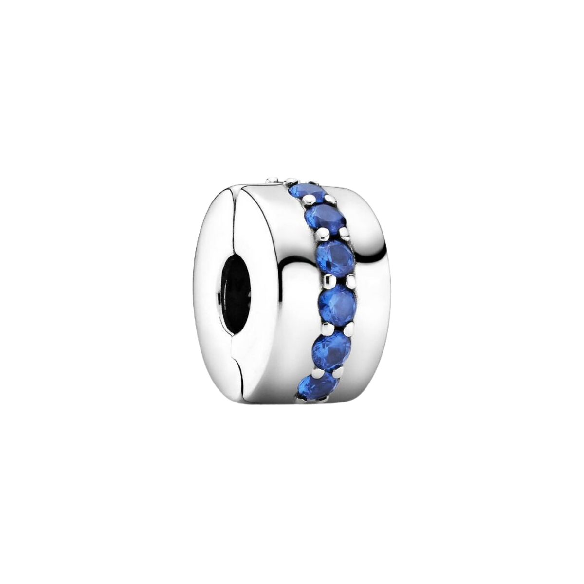 MOMENTS Charm Clip funkelnde Reihe Blau