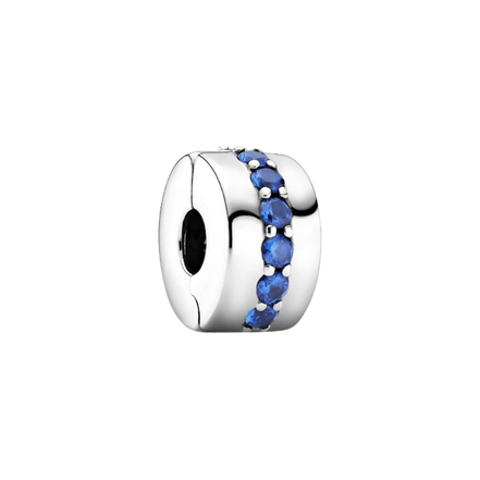 MOMENTS Charm Clip funkelnde Reihe Blau